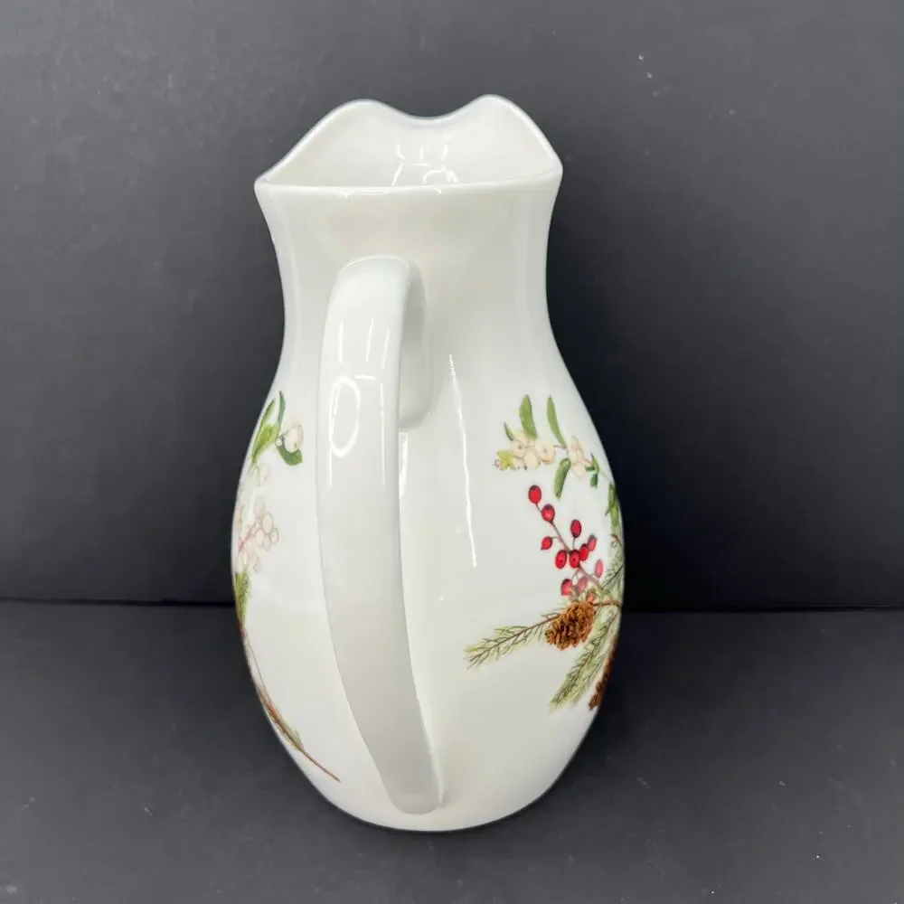 Williams Sonoma Woodland Berry Pinecone pitcher